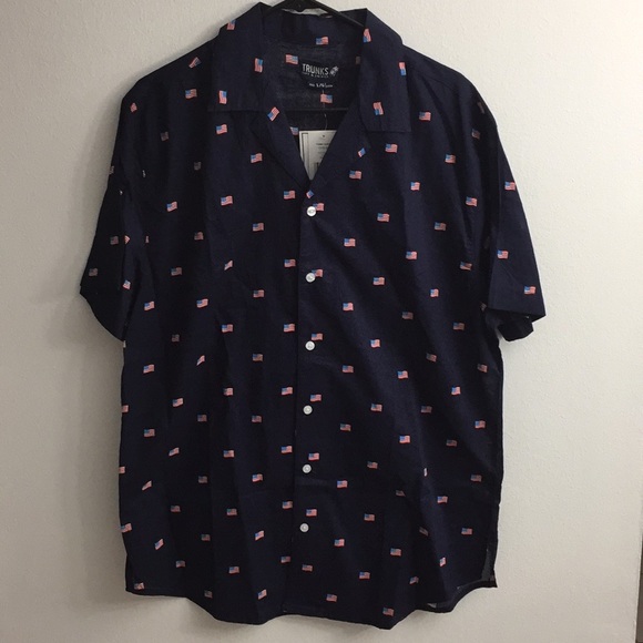 Trunks Surf and Swim Co. America Shirt size L - Picture 3 of 8